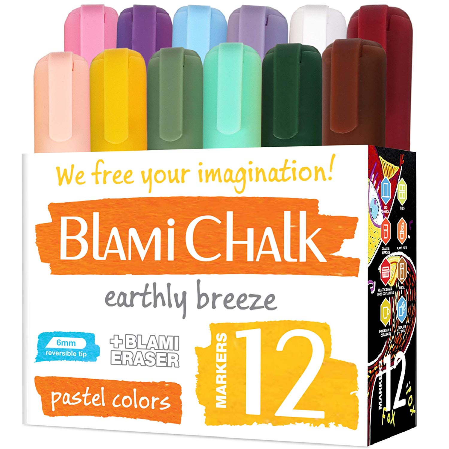 Liquid Chalk Markers Erasable  Erasable Color Chalk Marker - 12